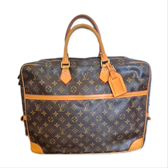 Louis Vuitton Other - Louis Vuitton Bag Brown Monogram Porte Document Briefcase #BA 0060 Doubl…
